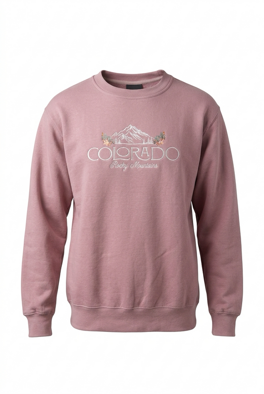 Quaint Mountain Emb. Crewneck