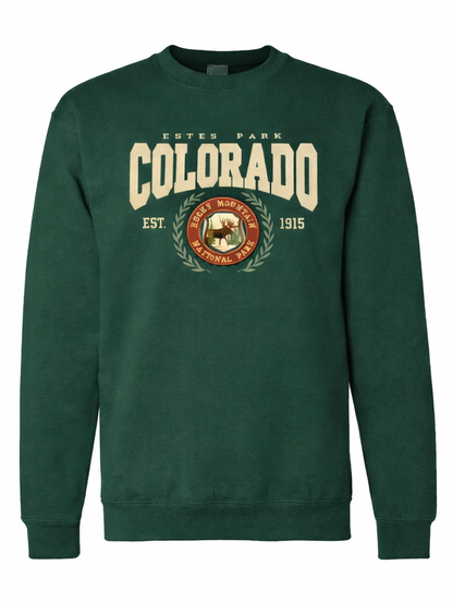 Chenille Applique Emb. Crewneck