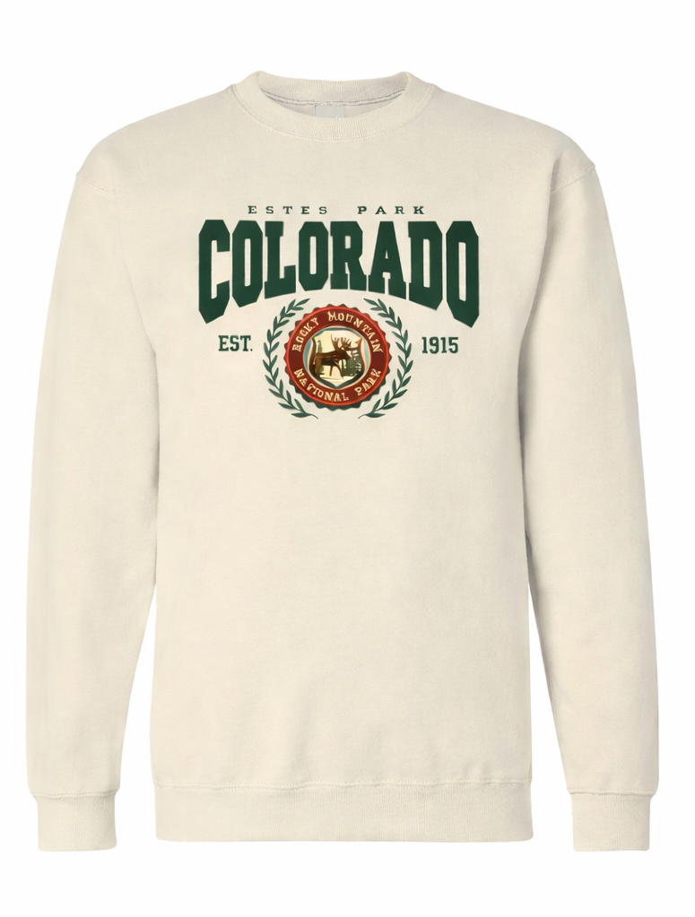 Chenille Applique Emb. Crewneck