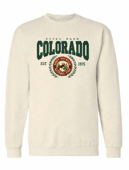Chenille Applique Emb. Crewneck
