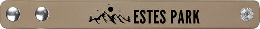 Bracelet Leatherette - Estes Park Mountains