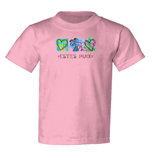 Heart to Heart Moose Toddler Tee