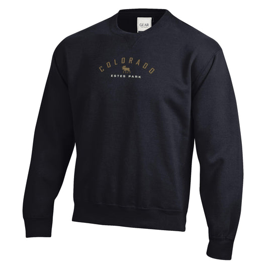 One Again Moose Emb. Crewneck