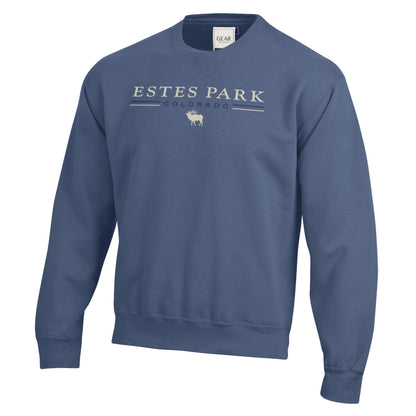 Cowboy Elk Emb. Crewneck