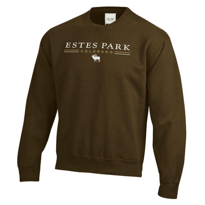Cowboy Elk Emb. Crewneck