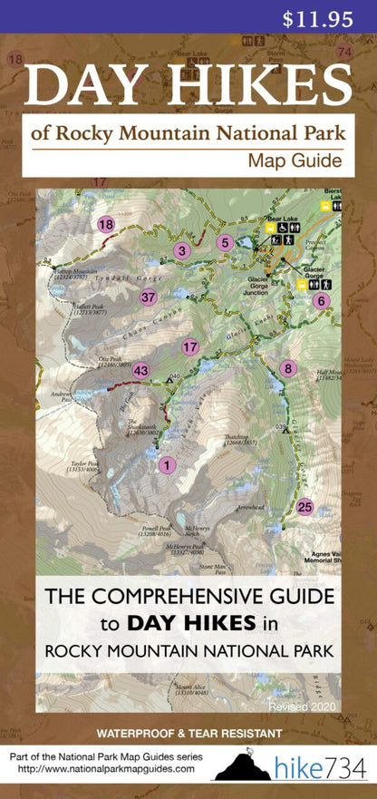 Map - Day Hikes RMNP
